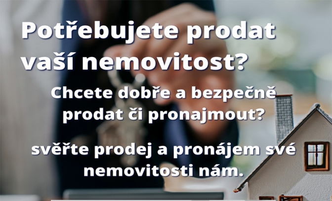 Chcete prodat či pronajmout nemovitost?